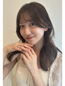 ローネス ギンザ(LONESS ginza) ロングレイヤー 小顔カット 2wayバング 韓国へア 髪質 改善