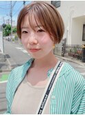【なかじま ひびき】クリーミーベージュ×ショートボブ