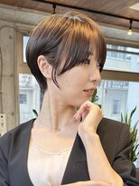 20代30代40代50代/丸みショート/クビレ/前髪あり/表参道