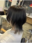 〈aya〉ミディアムウルフ/インナーホワイト/くびれヘア/髪質改善