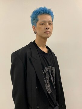 ペレ 渋谷(PELE) デザインカラー/レイヤーカット/ウェットヘア/オリーブベージュ