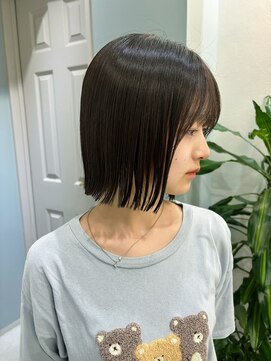 トゥーリ 薬院店(tuuli) tuuli miyu 外ハネミニボブ/縮毛矯正ボブ/地毛風縮毛矯正