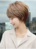 ショートボブ髪型30代40代50代前髪あり前髪なし面長丸顔【倉田】