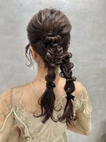 【ダブルポニーテール】結婚式/二次会/銀座/有楽町/アレンジ