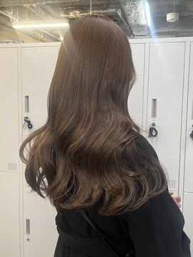 アリュウル 表参道(ALLURE) 柔らかベージュ＊ブリーチ無しダブルカラー/ミルクベージュ