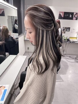 キング 枚方店(K!ng) 縮毛矯正髪質改善ハイライトレイヤーカット枚方美容室エクステ