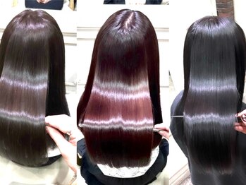 エイミー(Aimee)の写真/【cut+縮毛矯正+最新3stepTr¥13300】話題の髪質改善でダメージレス&艶溢れる♪Tr付クーポンでケアも◎