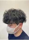 波巻きパーマ