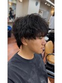 シャドウパーマ 緩めシャドウ 無造作パーマ
