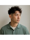 SOUPREX大人ツーブロック　ニュアンスパーマ　20代 30代 40代 