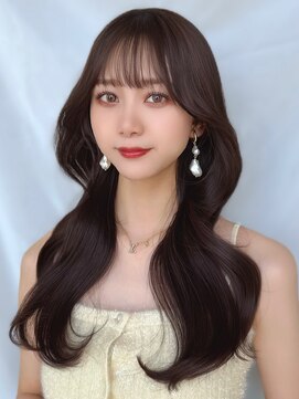 レイリー 原宿 表参道(Rayreee) 【C】韓国風フェミニンウェーブヘア透明感グレージュ