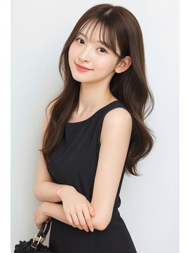 ゲイン(Gain) 大人上品ロングレイヤー×透け感シースルーバング