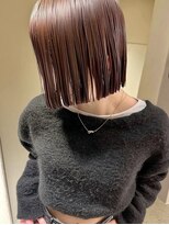 ノラギンザユー(NORA GINZA/U) 切りっぱなし外ハネボブ艶暗髪シースルーバング