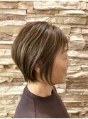 大人可愛いマッシュショートウルフボブ20代30代40代50代