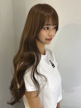 ペレ 原宿(PELE) ダブルカラー/ケアブリーチ/羽エクステ/原宿