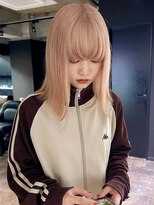 ノエ シンサイバシ(Noe Shinsaibashi) 【LIRA】ピンクミルクティー ベージュ ハイトーン ダブルカラー