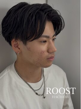 ルースト 八王子店(ROOST) MEN'SHAIR/ニュアンスパーマ/センターパート/眉毛/八王子