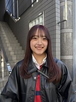 フェイス 石川町 (FACE)&nbsp;透明感カラーブリーチなしワインレッド