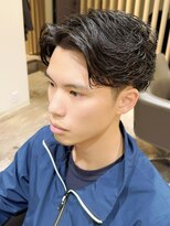 ハレ メンズサロン たまプラーザ(Hale)&nbsp;Haleメンズリバースセンターパートニュアンスパーマたまプラーザ