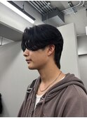 センターパート/ダウンパーマ/毛流れパーマ