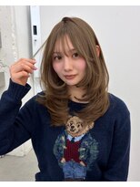 ノク 渋谷(nok) レイヤーカットブリーチなしダブルカラー_ダークパープル