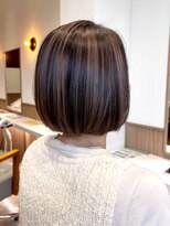 アビエブラン 若江岩田(abije blanc)&nbsp;ハイライト×艶感ショートボブ【若江岩田】