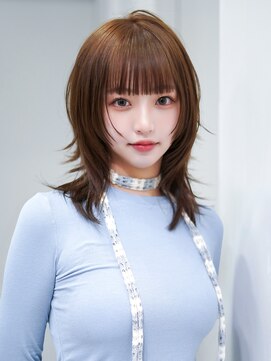 アルバム 池袋(ALBUM) 顔周りレイヤーハッシュカット_F41900