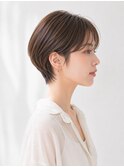 20代30代40代50代/前下がりハンサムショート/小顔効果/前髪あり