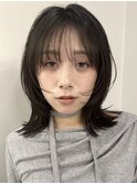 抜け感レイヤーミディ