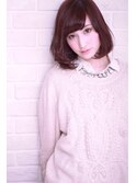 大人黒髪ムーディーボブ