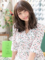 カバーヘア ブリス 川口(COVER HAIR bliss)&nbsp;斜めバングくせ毛風無造作パーマローライトa川口20代30代40代