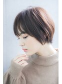 大人かわいい☆丸みショートボブ