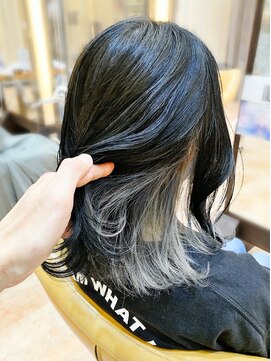 モリオフロムロンドン 泉南店(morio FROM LONDON) ホワイトアッシュ×インナーカラー/ハイトーンカラー