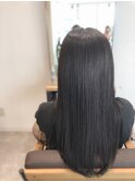 艶髪デザインロング【髪質改善縮毛矯正使用】