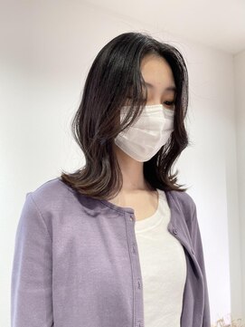 ヨーク(YOKE) 【 YOKE 】顔周りレイヤーロブミストバング韓国ヘアー