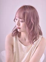 ラサロン(La SALON) 大人可愛い☆ピンクベージュ☆ナチュラルカール