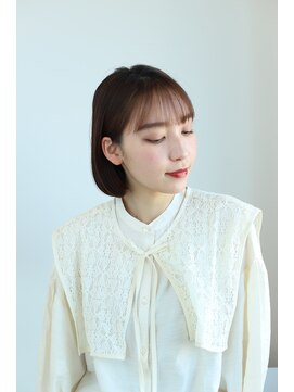 エクリフルール(equri fleur) 20代 30代 やわらかい丸みボブ