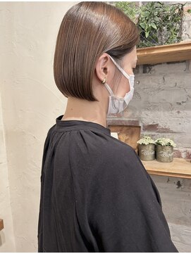 ゴーシェン 津田沼本店(Goshen) ミニボブ×ベージュ