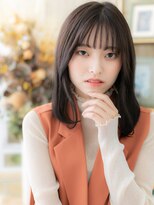 カバーヘア ブリス 大宮西口(COVER HAIR bliss) 黒髪シースルーバング前下がりエアストレートc3大宮20代30代!