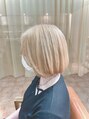ヘアーアート ジュース テヅカヤマ(Hair art Juice TEZUKAYAMA)&nbsp;黒染め履歴のあるお客様＊全体ブリーチからオンカラーしました○