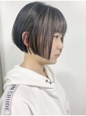 【morio原宿】ミニボブ ハイライトカラー