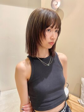 ネロ ヘアサロン ネイビー 渋谷(NERO HAIRSALON NAVY) 【赤津美奈】レイヤーカット　ミディアム　ハイライト