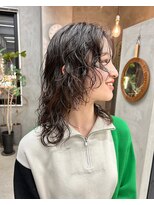 テトヘアー(teto hair) ウルフレイヤー　くせ毛風パーマ　くるくる