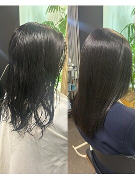 ドワーフ(DWARF) 髪質改善ストレートビフォー&アフター【髪質改善/縮毛矯正】