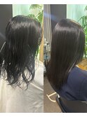 髪質改善ストレートビフォー&アフター【髪質改善/縮毛矯正】