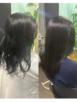 ドワーフ(DWARF) 髪質改善ストレートビフォー&アフター【髪質改善/縮毛矯正】