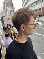 アヴァンス 天王寺店(AVANCE.)&nbsp;【松元担当】メンズブリーチ×ピンクベージュ