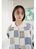 伸ばしかけ前髪とパツッとボブ