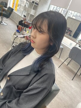 リミットバイアフィナー 大宮店(limit by Afinar) インナーカラー×ブルー