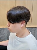 刈り上げセンターパートニュアンスパーマ